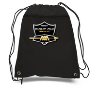 Polyester Value Drawstring Bags with Front Zippered Pocket